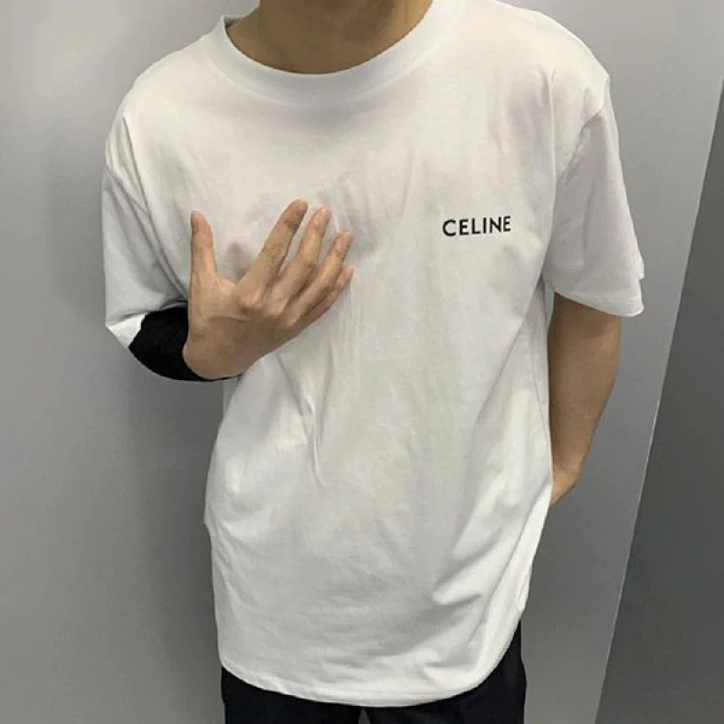 高品質 セリーヌ コットン ジャージー Tシャツ コピー ロゴ Cef03426