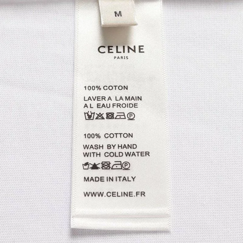 日本未入荷セリーヌ ルーズ Tシャツ コピー コットン ホワイト Cef32445