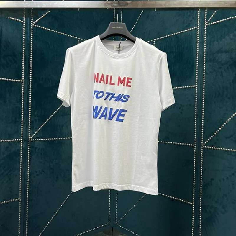 入手困難セリーヌ NAIL コットン Tシャツ 偽物 Ceh01295