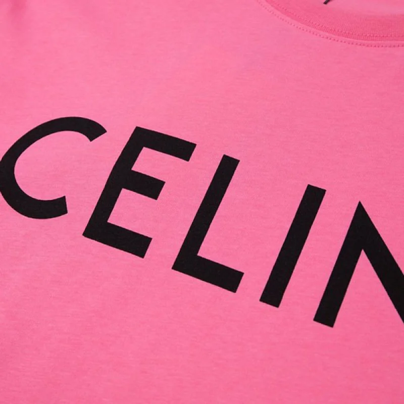 セリーヌ tシャツ 激安 ユニセックス ルーズ ロゴプリント Ceh33343