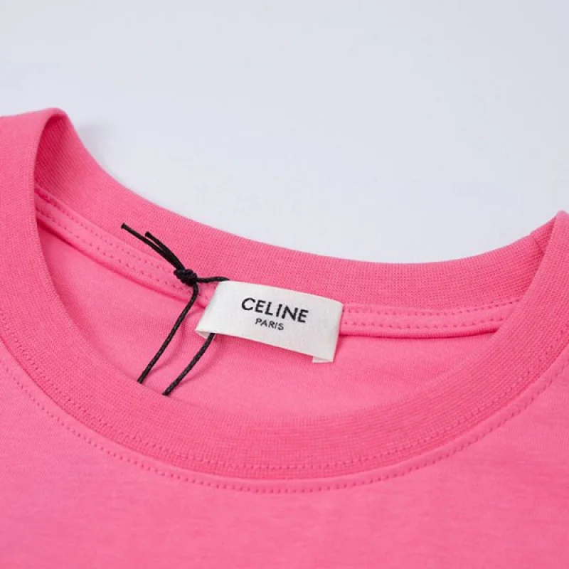 セリーヌ tシャツ 激安 ユニセックス ルーズ ロゴプリント Ceh33343