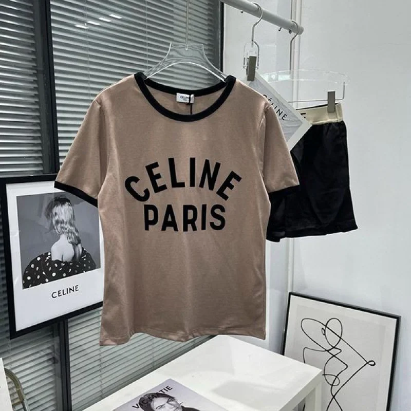 大人気!セリーヌ PARIS ボクシーTシャツ Cei06207