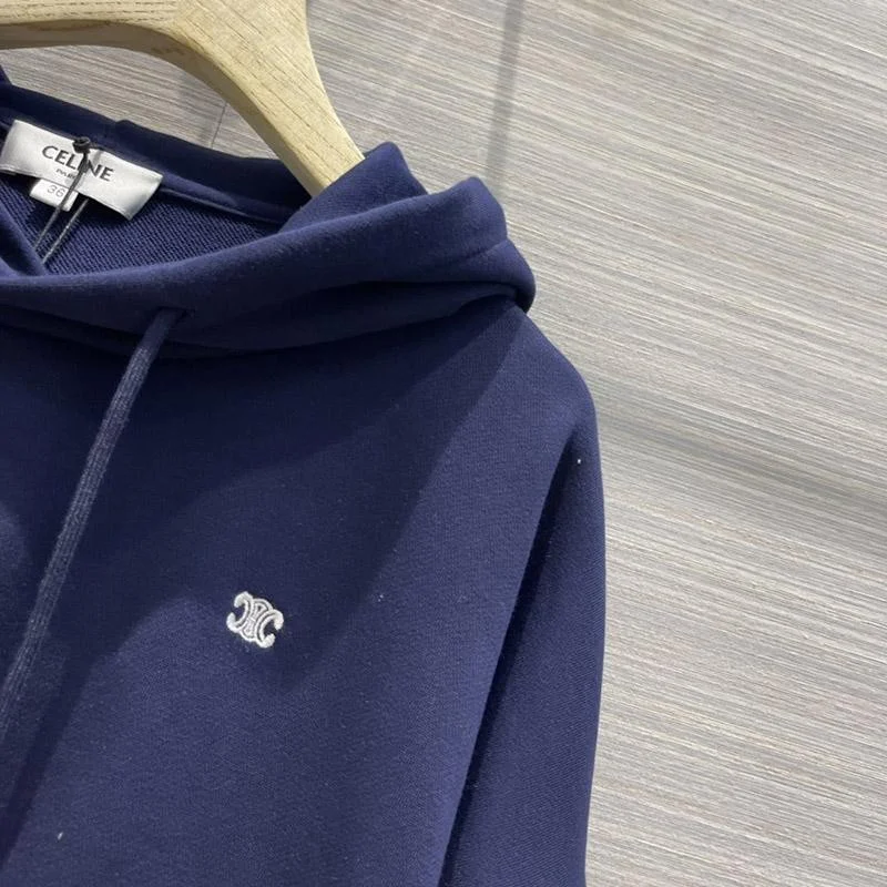 人気♪【セリーヌ】クロップド スウェット パーカーコピー 上下セット Cei17626