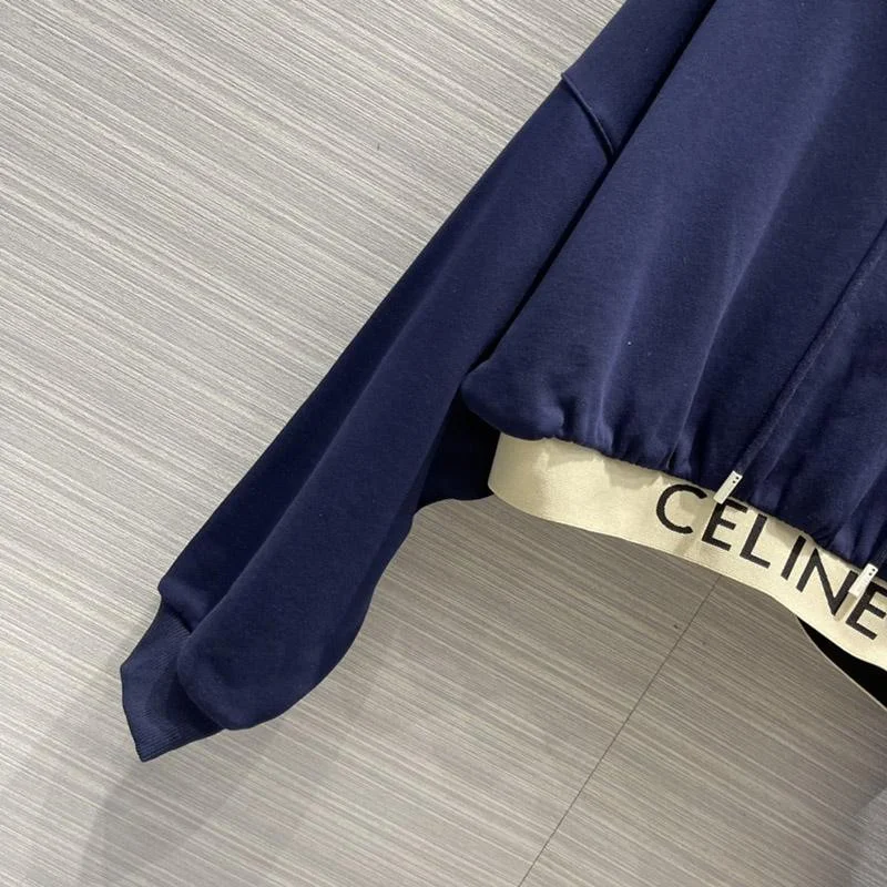 人気♪【セリーヌ】クロップド スウェット パーカーコピー 上下セット Cei17626