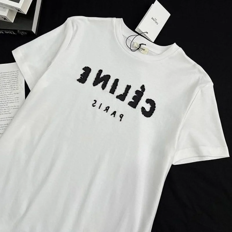 送料込 セリーヌ コットン ジャージー Tシャツ コピー ロゴ Cei25360