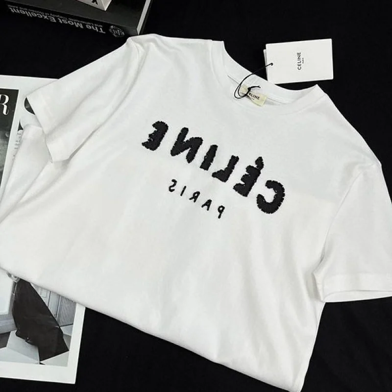 送料込 セリーヌ コットン ジャージー Tシャツ コピー ロゴ Cei25360