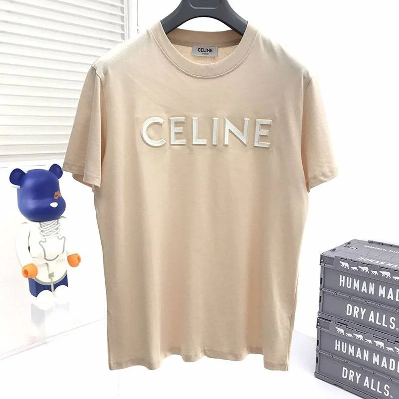 入手困難セリーヌ ルーズ Tシャツ コピー コットン ベージュ Cei46378