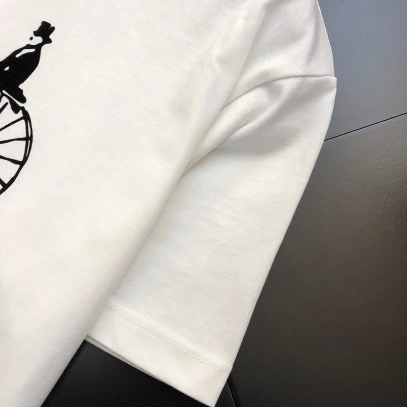 【セリーヌ】コットンジャージー サルキーTシャツ コピー ネイビー Cej37407