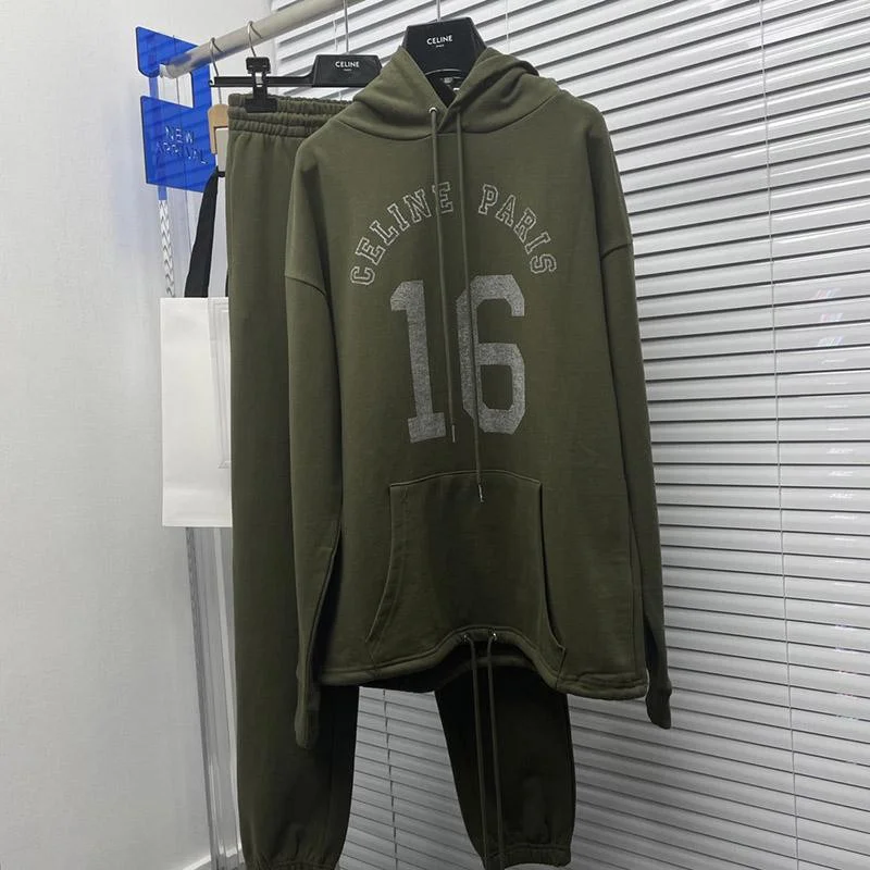 【完売必須】☆セリーヌ☆ スウェットシャツ パーカー フード 偽物 Cek67082
