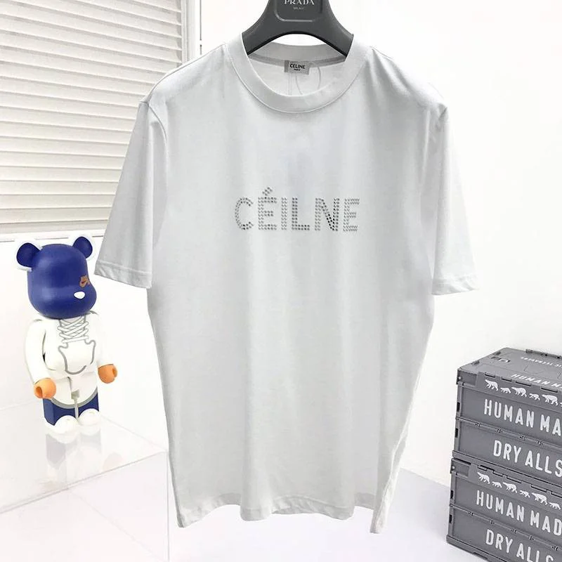 大人気!セリーヌ ルーズ Tシャツ コピー コットン ホワイト Cek79458