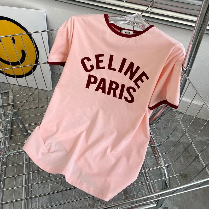 大人気!!新色★セリーヌ★16刺繍付きTシャツ★コットンジャージー 偽物 Cel73823