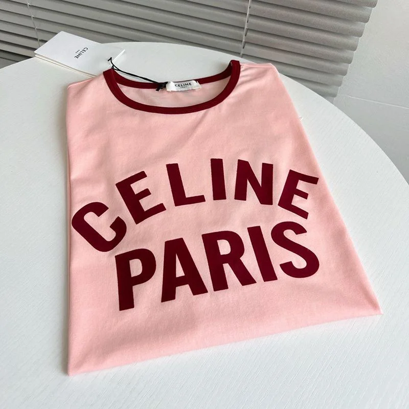 大人気!!新色★セリーヌ★16刺繍付きTシャツ★コットンジャージー 偽物 Cel73823