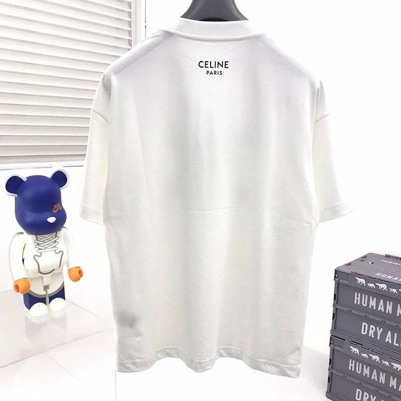 送料込セリーヌ トリオンフ Tシャツ コピー コットン ホワイト Cem54652