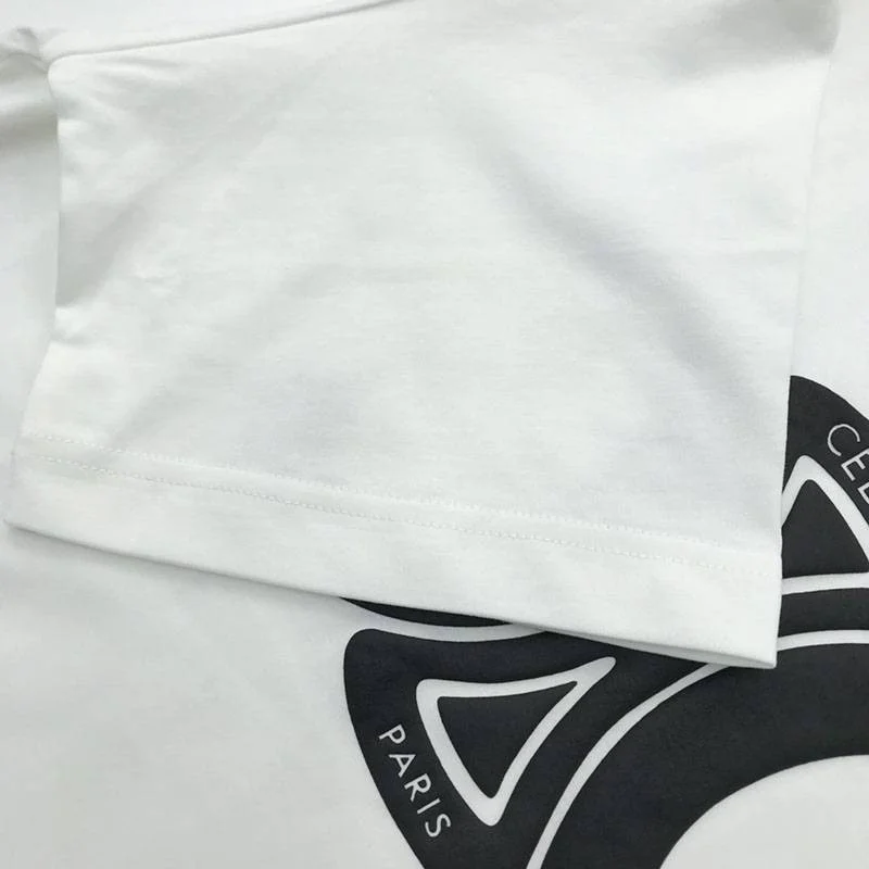 送料込セリーヌ トリオンフ Tシャツ コピー コットン ホワイト Cem54652