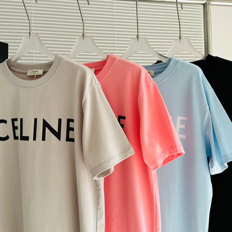 セリーヌ コットン Tシャツ コピー ロゴ 4色 Cen43902
