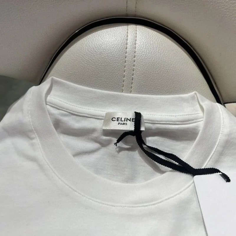 セリーヌ トリオンフ ロゴ オーバーサイズ Tシャツ ホワイト Cen62027