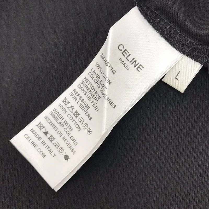 超話題!セリーヌ アーティストプリント Tシャツ 偽物 / コットン ブラック Cen88935
