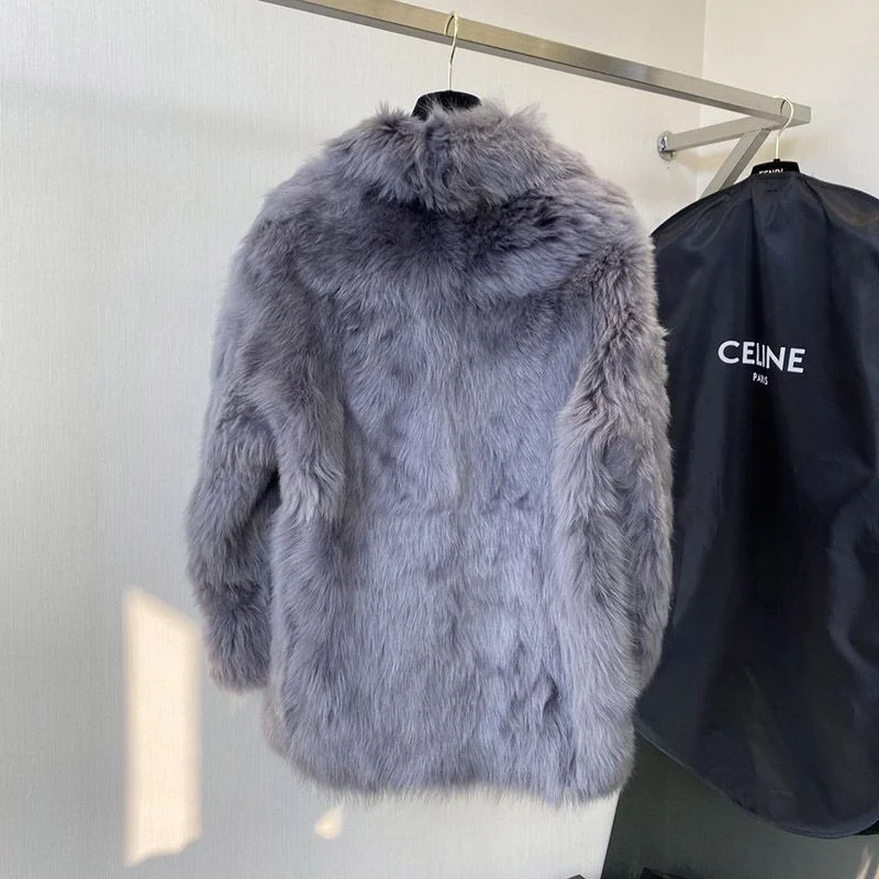 セリーヌ ヤギカシミヤボレロ-テラコッタ 偽物カシミヤヤギのボレロ Ceo40425