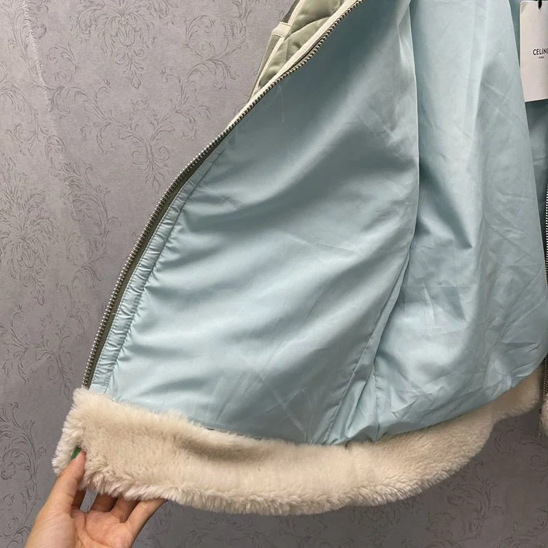 可愛い セリーヌ ◆ オーバーサイズ キルティング コピーボンバージャケット Ceo96915