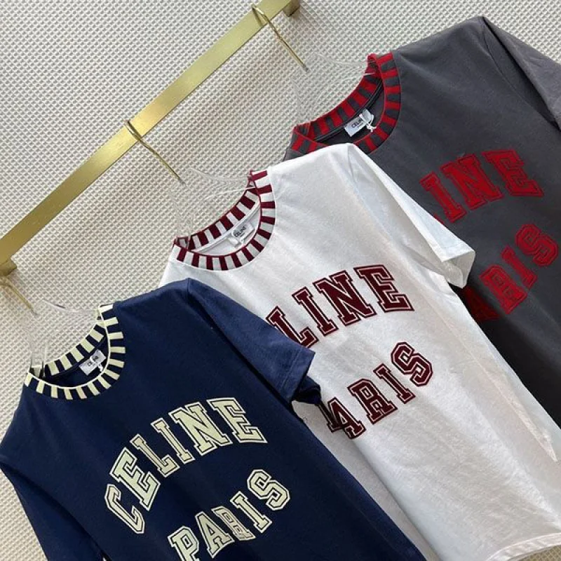 入手困難 セリーヌ PARIS Tシャツ コピー フロック コットン ジャージー Ceq70728