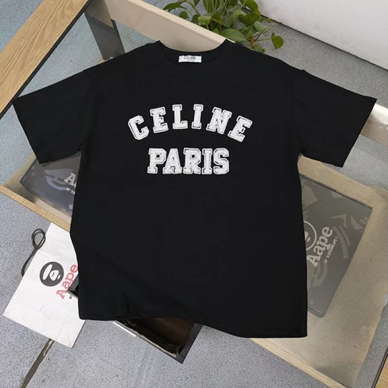セリーヌ ボクシーTシャツ 偽物 ロゴ スウェットシャツ レディース Cer19887