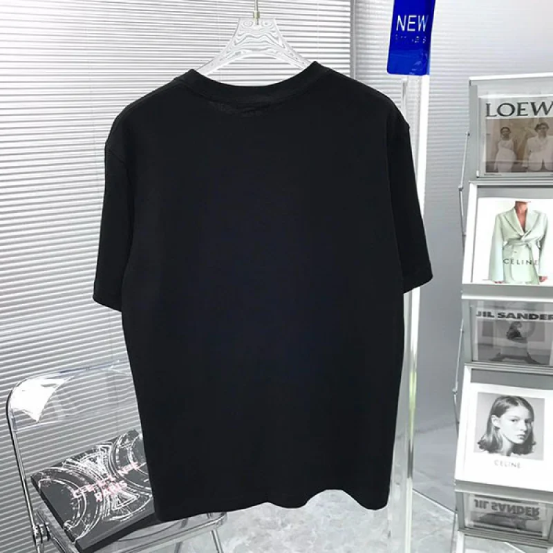 セリーヌ Tシャツ コピー ルーズ フロント スタッズロゴ コットン Ces89828