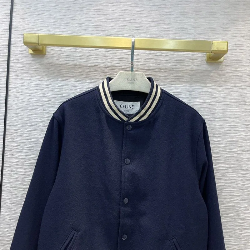 セリーヌ ロゴ ルーズテディブルゾン ジャケット コピー 2V08F896C.07VY
