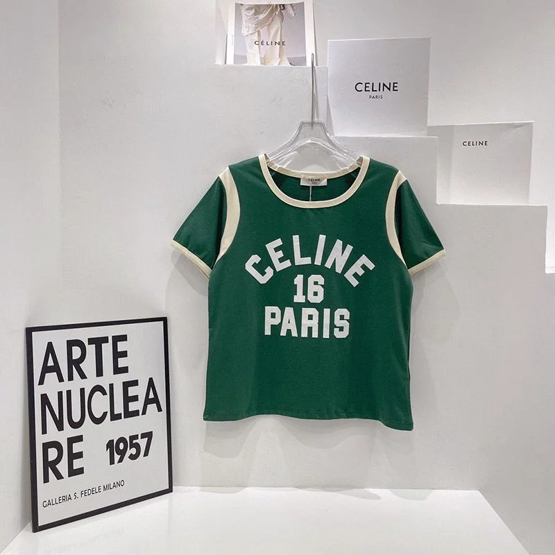 希少色★セリーヌ★16刺繍付きTシャツ★コットンジャージー コピー Ceu56742