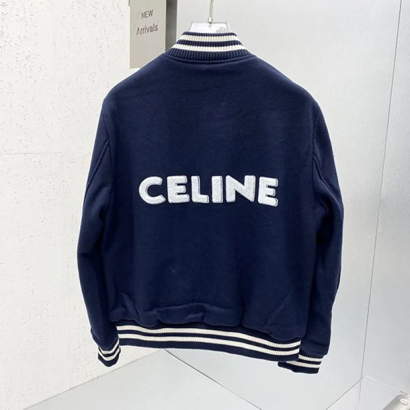 世界中で大人気♪セリーヌ メンズ カレッジ テディジャケット フリース コピー Cev28193