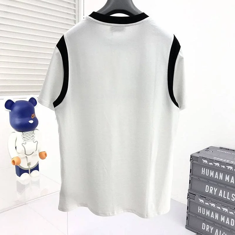 完売必至セリーヌ パリ ボクシーTシャツ 偽物 コットン ブラック&ホワイト Cev71778