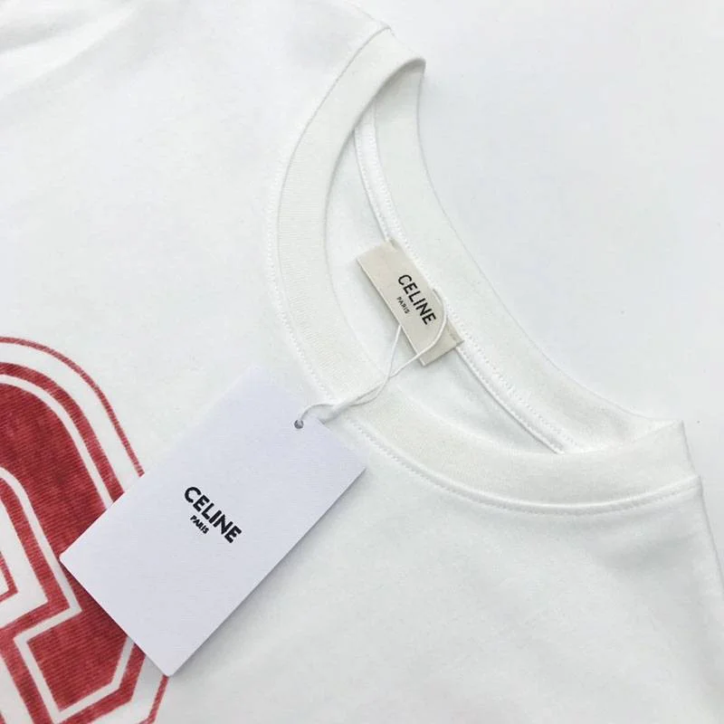 稀少セリーヌ コピー ボクシーTシャツ / コットン Cex52848