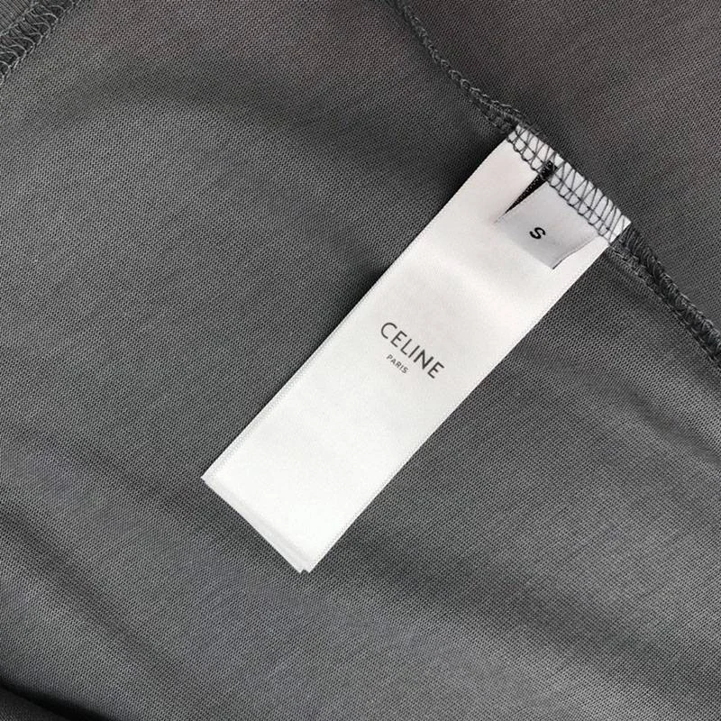 争奪戦セリーヌ 偽物 ルーズ Tシャツ コットン グレー Cey81651