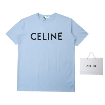 入手困難 セリーヌ ユニセックス ルーズTシャツ コピー ロゴプリント Cej42053