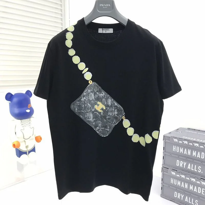 ★日本!!人気!シャネル Tシャツ 偽物 プリント プレタ クルーズ shb89390