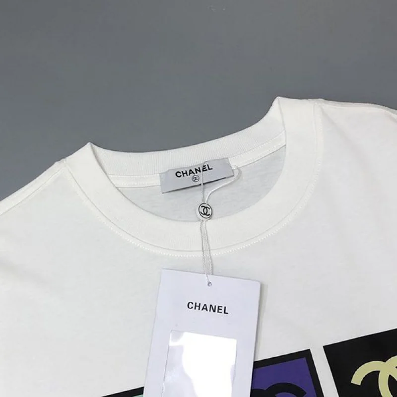 一目惚れ♪シャネル マルチカラーココマークTシャツ コピー ショートリーブトップス shj55368