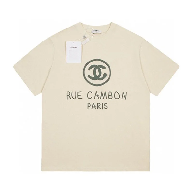 シャネルブランド ccロゴ コットン Tシャツ 偽物 shk33676