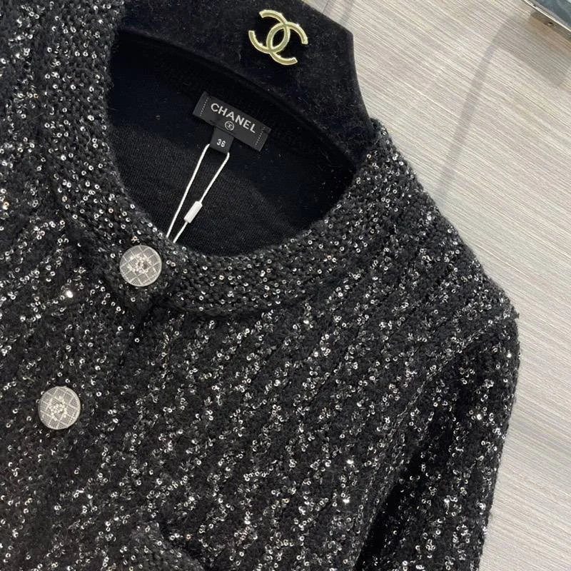 《21AW》シャネル カーディガン コピーボタン COCO ロゴ shk79145