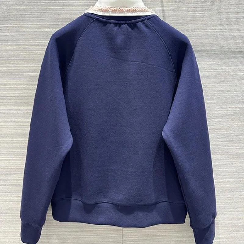 最新シャネル コットン ロゴ刺繍 コピー スウェットシャツ shm97650