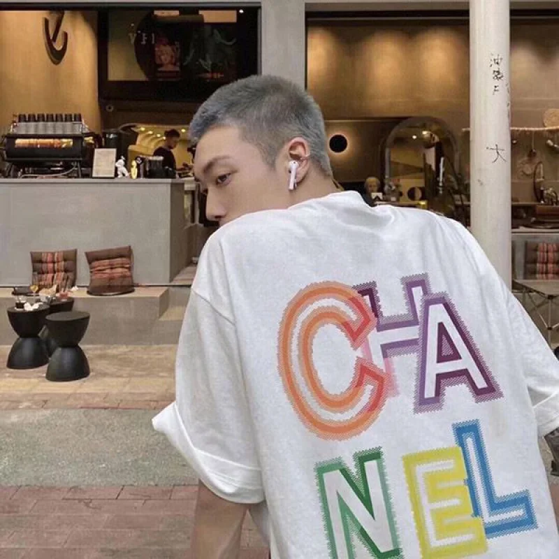 ☆超人気☆シャネル Tシャツ コピー プリント プレタ クルーズ 新作 半袖 2色 shn42675