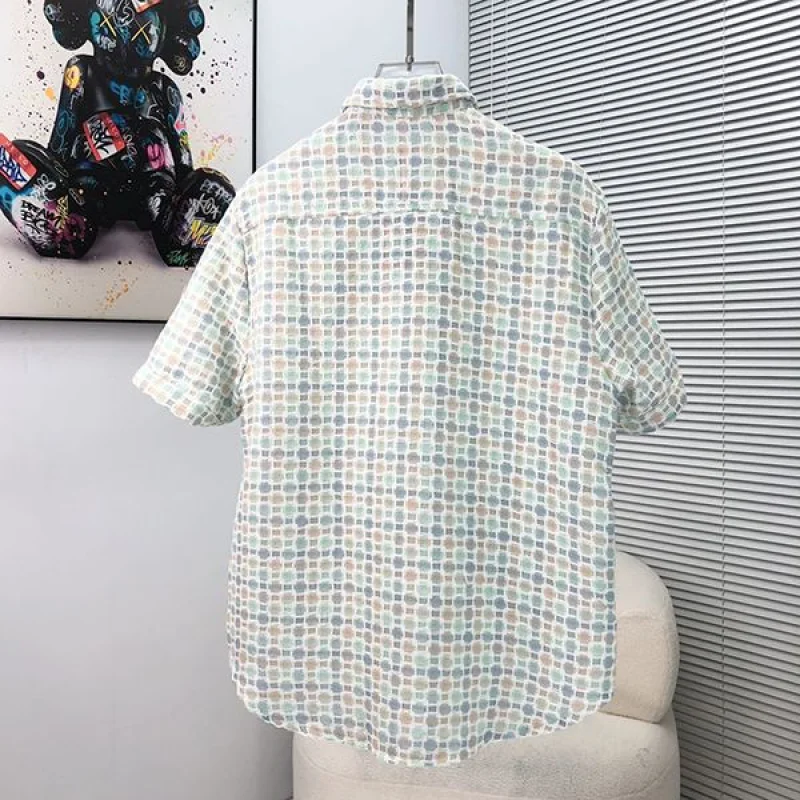 希少★シャネル プリント ブラウス CCマーク シルク 半袖 シャツ コピー shp97471