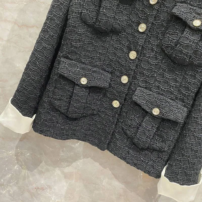 秋冬新作シャネル偽物14PFツイード・ウール・コート偽物N級品 shy08222