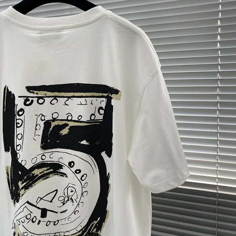 n級品 おすすめシャネル コットン ショート Tシャツ コピー 半袖 shy39747