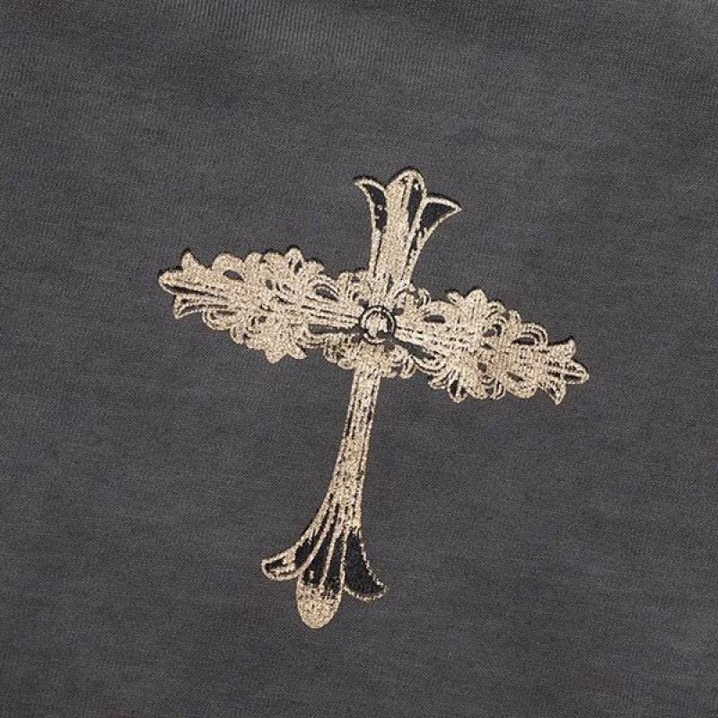 クロムハーツ 偽物ホースシュー バックプリントTシャツ Kua68010