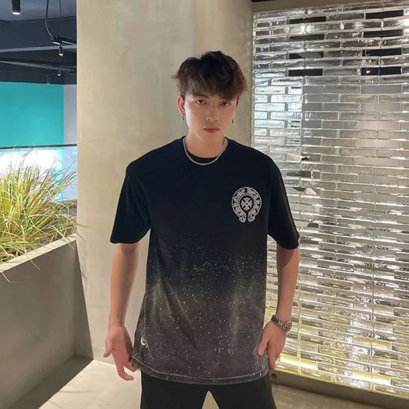 送料込★クロムハーツ メンズ Tシャツ 偽物 ホースシュー CHプラス Kuc95814