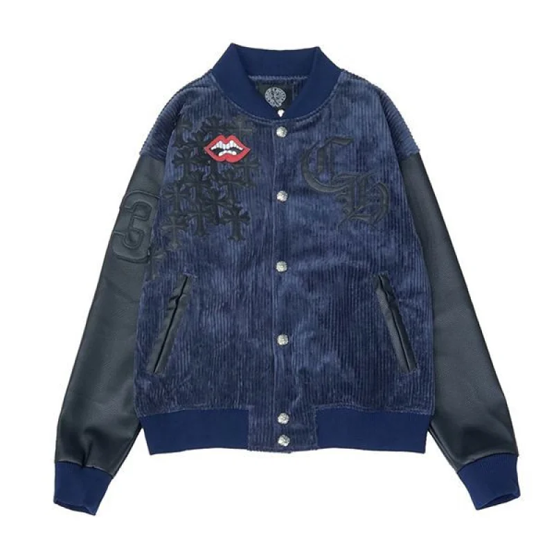 入手困難クロムハーツ コピー LETTERMAN ジャケット レザーパッチ Kud18156