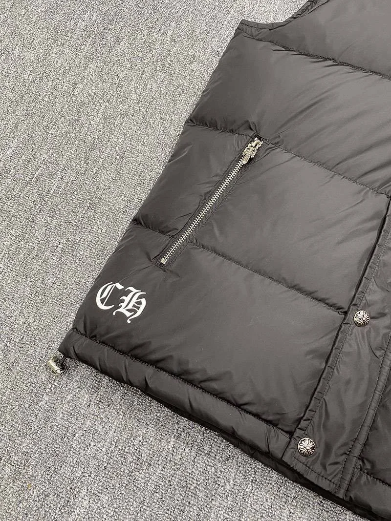 暖かい♪十クロムハーツ十【グースダウンベストコピー】◆CHプラス Kug15873