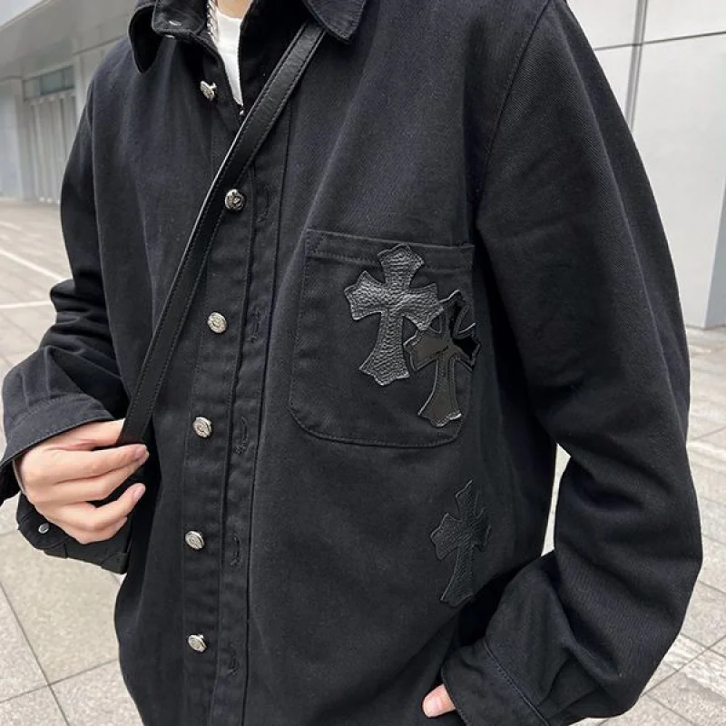 激安価格！新色☆希少 クロムハーツ クロス コピー デニムジャケット Kuj55702