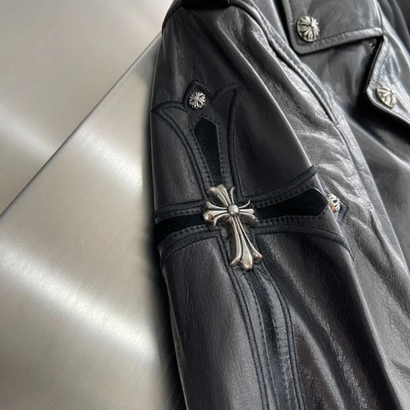 【限定】クロムハーツ JJ DEANレザー ジャケットCH 偽物 Kuj69230