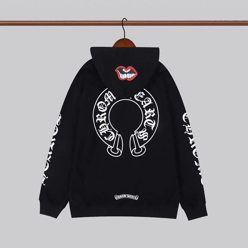 欲しい♡超限定♪クロムハーツパーカー 偽物 ホースシュー&フローラルクロス 2色 Kuk01644
