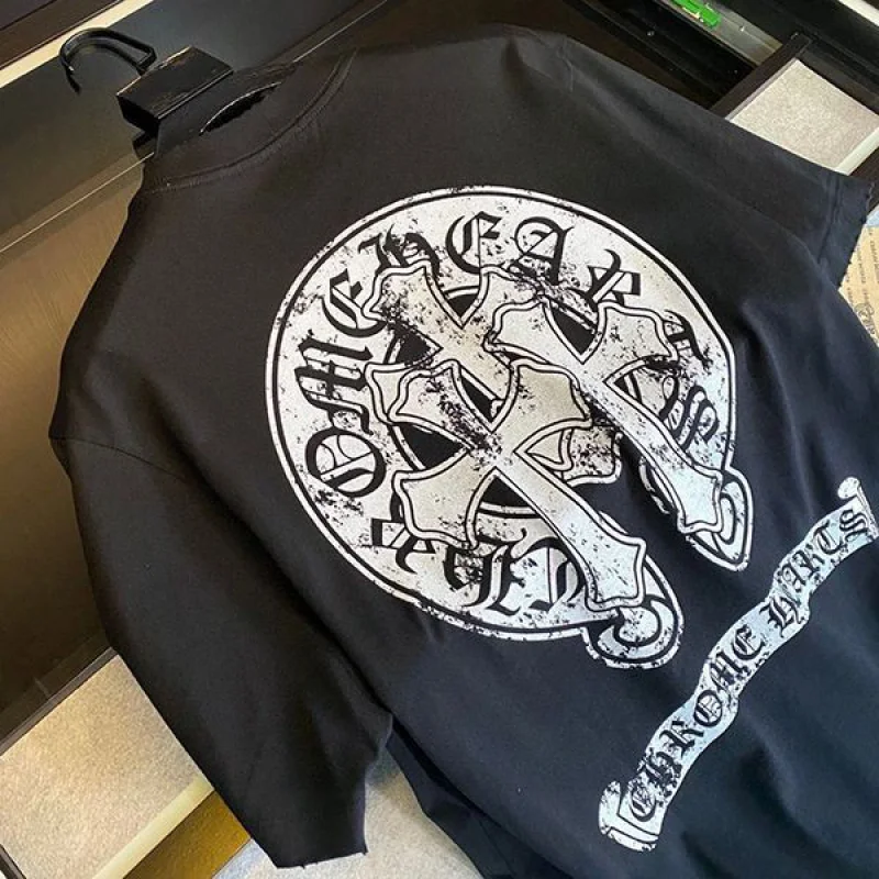 最安値挑戦クロムハーツ 偽物 Tee ホースシュー Tシャツ 黒 Kuk17309